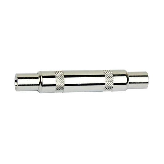 Kirlin 2606 Audio Adapter – 1/4" Mono Female to 1/4" Mono Female, Nickel-Plated by Kirlin