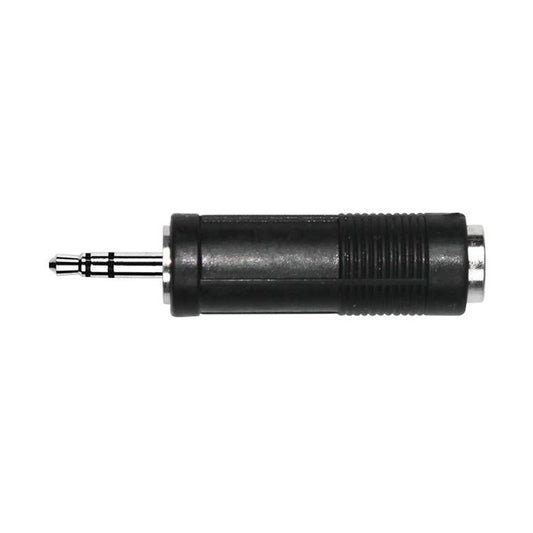 Kirlin 2612 Adapter – 3,5mm TRS Male to 1/4" TRS Female – Nickel Plated by Kirlin