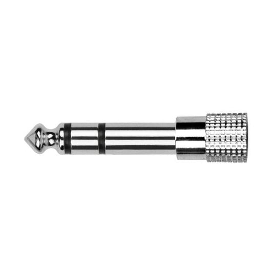 Kirlin 2615 Adapter – 1/4" TRS Male to 3,5mm TRS Female – Nickel Plated by Kirlin