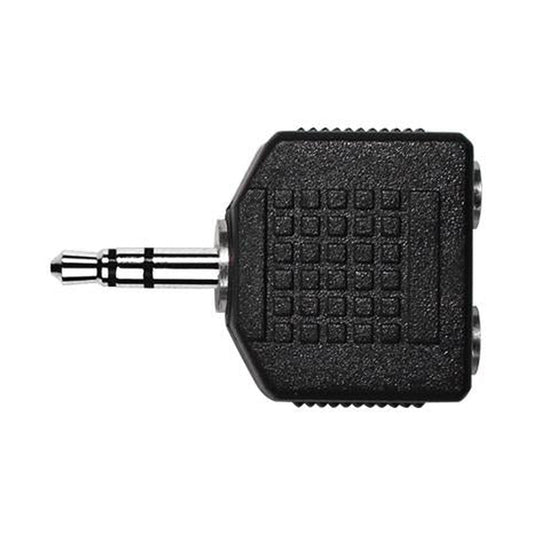 Kirlin 2652 Audio Adapter – 3,5mm TRS Male to 2x 3,5mm TRS Female, Nickel-Plated by Kirlin