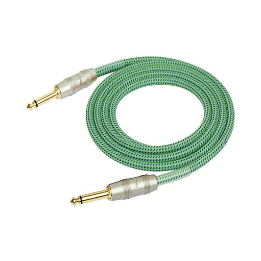 Kirlin 6M Woven Instrument Cable Green by Kirlin