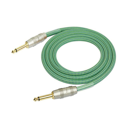 Kirlin 6M Woven Instrument Cable Green by Kirlin