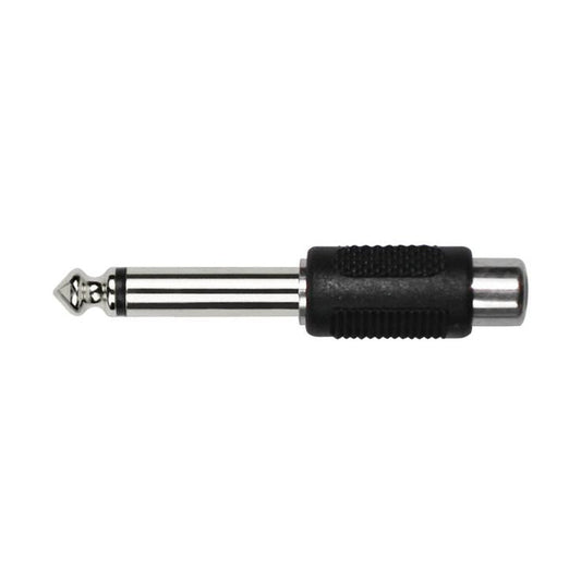 Kirlin Adapter – 1/4" Mono Male to RCA Female (Nickel Plated) – Pack of 2 by Kirlin