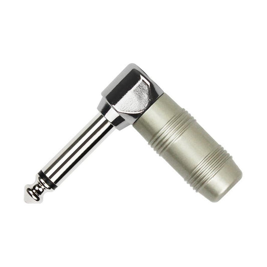 Kirlin CH-2359PR – 1/4" Right Angle Mono Plug, Nickel-Plated Contact by Kirlin