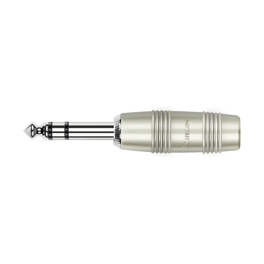 Kirlin CH-2407PR – 1/4" Straight Stereo Plug, Nickel-Plated Contact by Kirlin