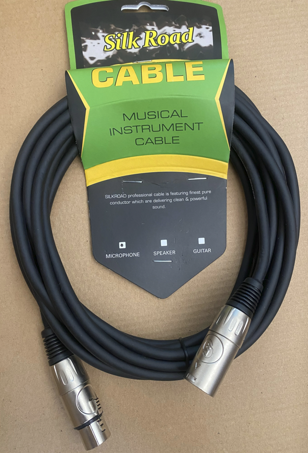 Silkroad Microphone Cable – 10M – XLR – XLR