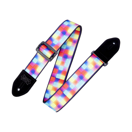 Levy's Strap - 2" Poly Guitar Print Suede Ends