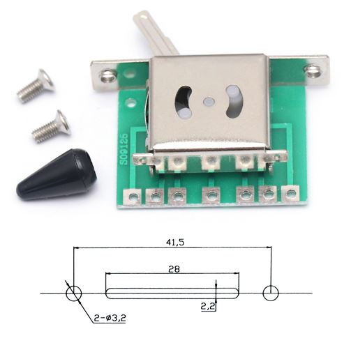 Switch – 5 – way – Black Knob