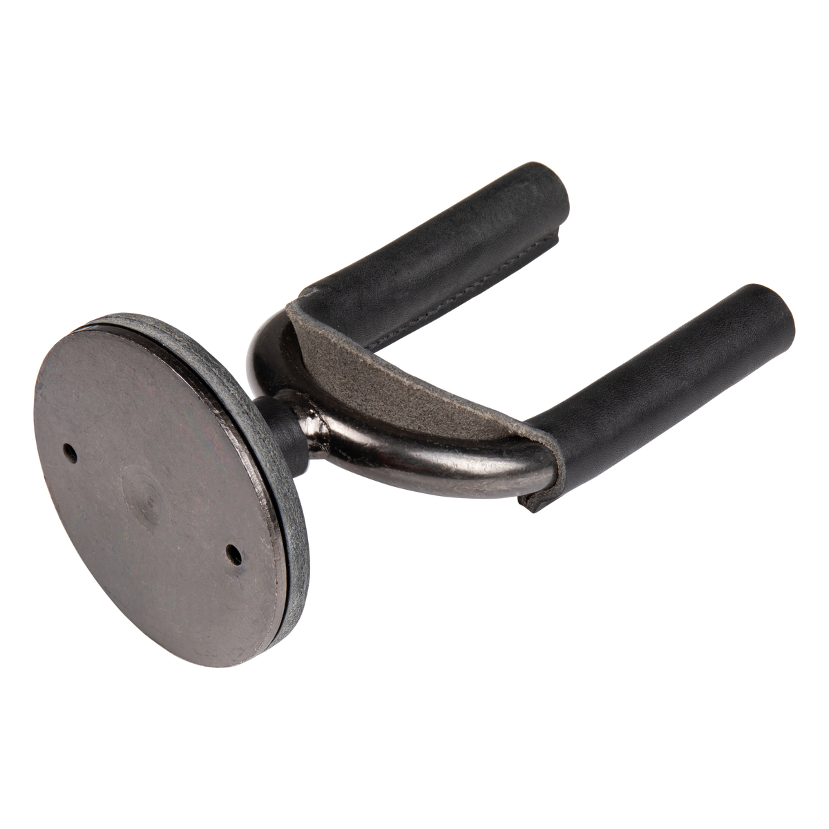 Levy's Forged Series Guitar Hanger in Smoke Metal & Black Leather