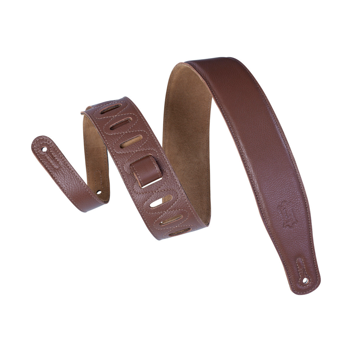 Levy's 2.5" Garment Leather Foam Strap Brown