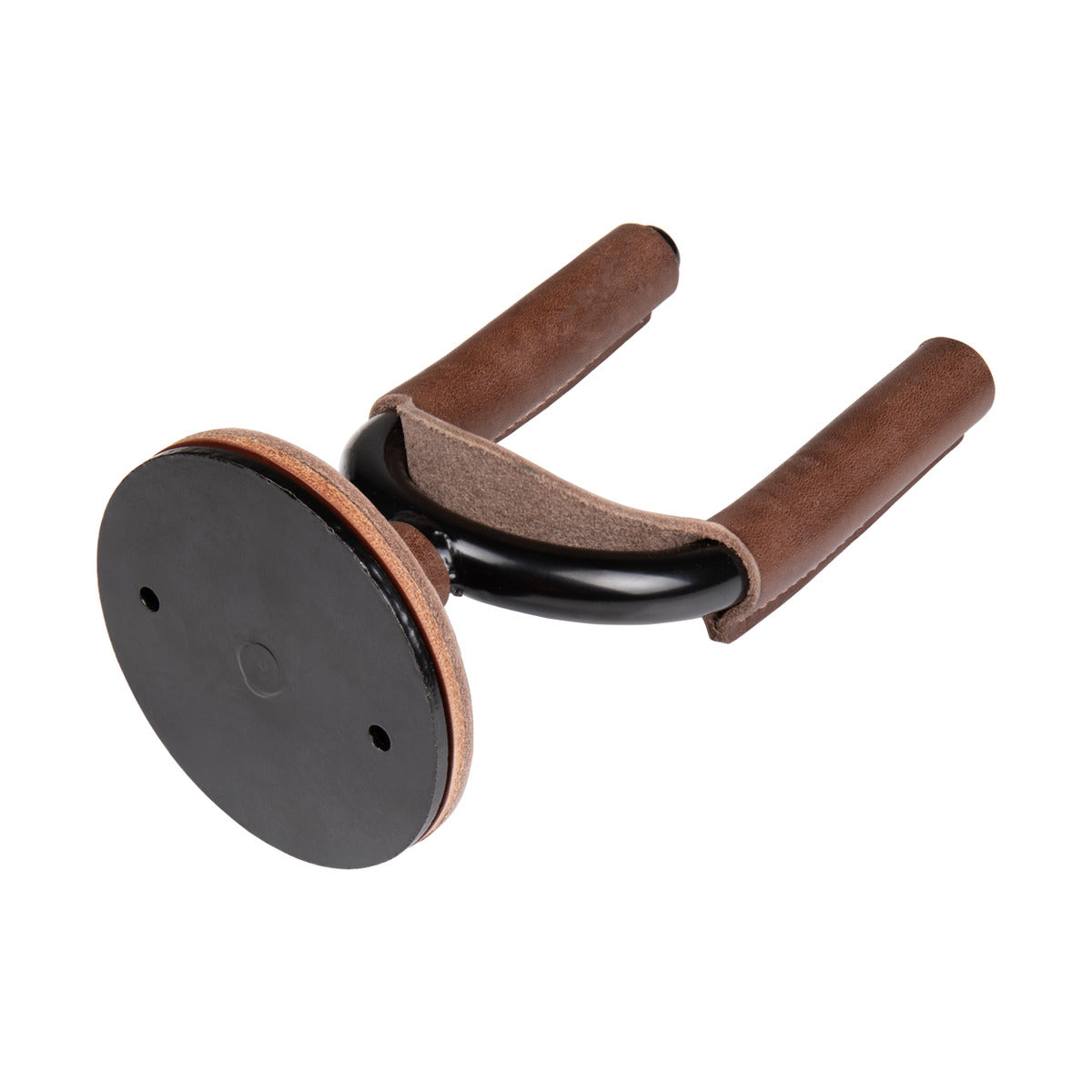 Levy's Guitar Hanger Black Metal Brown Leather