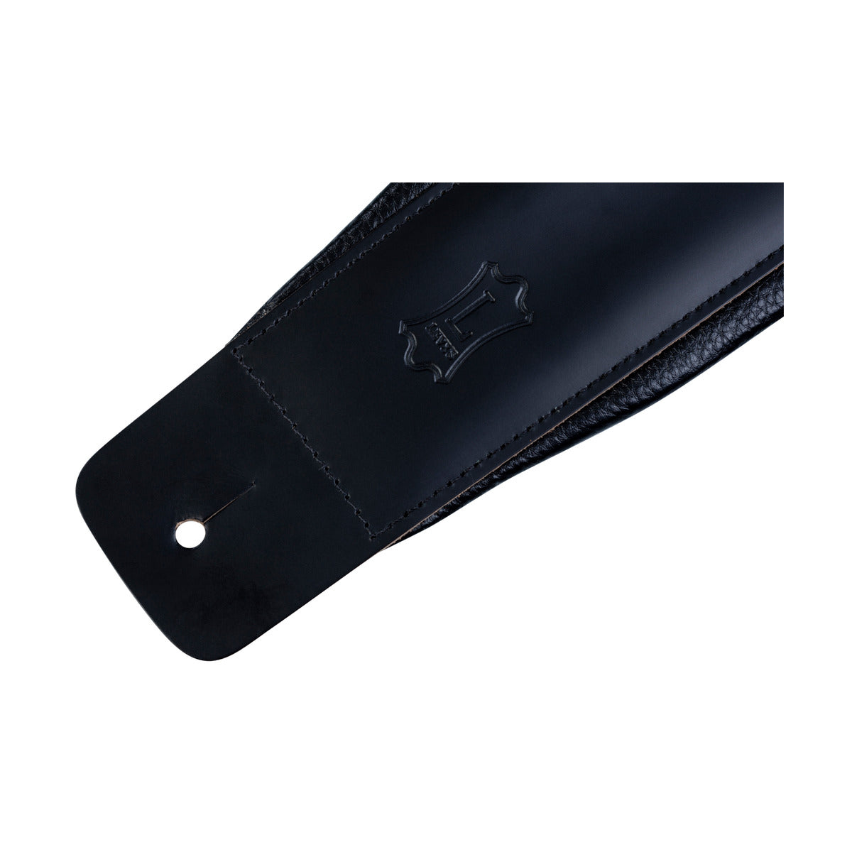 Levy's 3" Leather Guitar Strap with Foam Pad Black