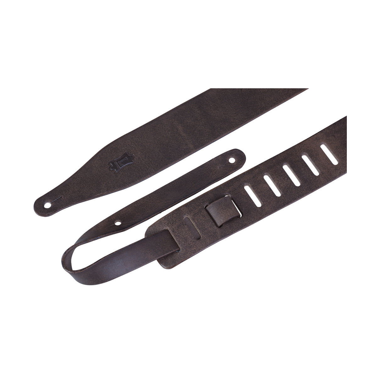 Levy's Strap - 2.5" Distressed Leather Dark Brown