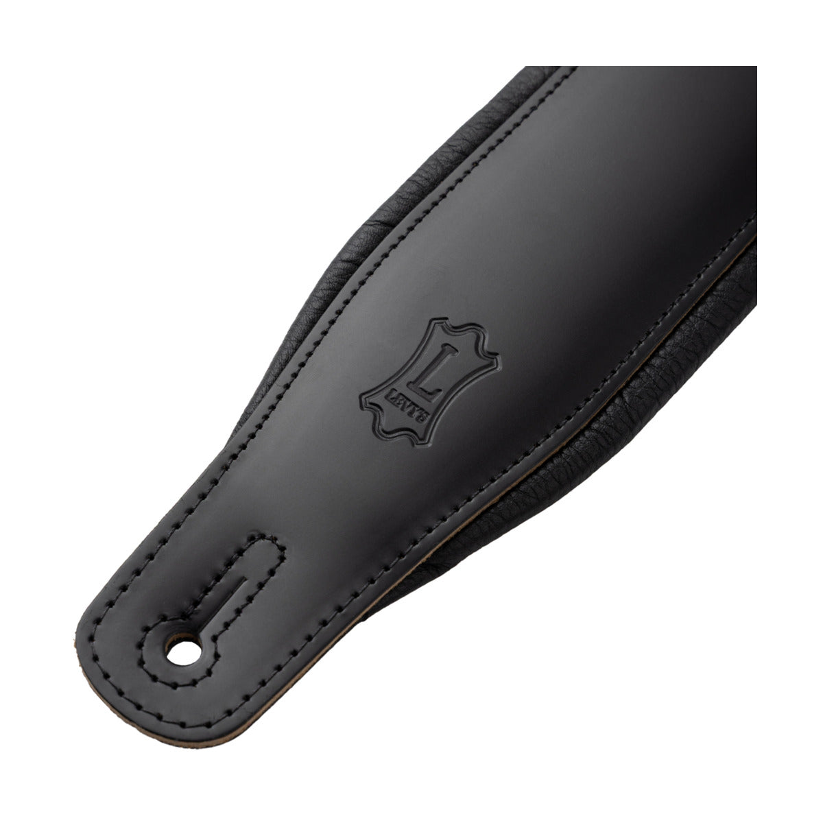 Levy's 3" Top Grain Leather Strap Black