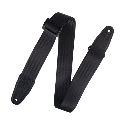Levy's 2 inch black seatbelt guitar strap
