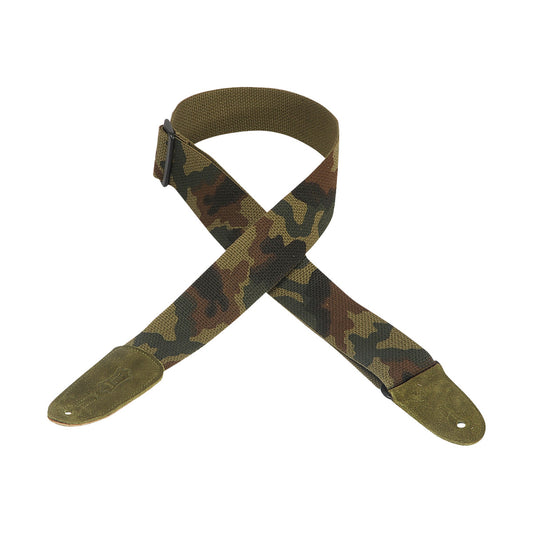 Levy's 2" Cotton Guitar Strap W/suede End Cam