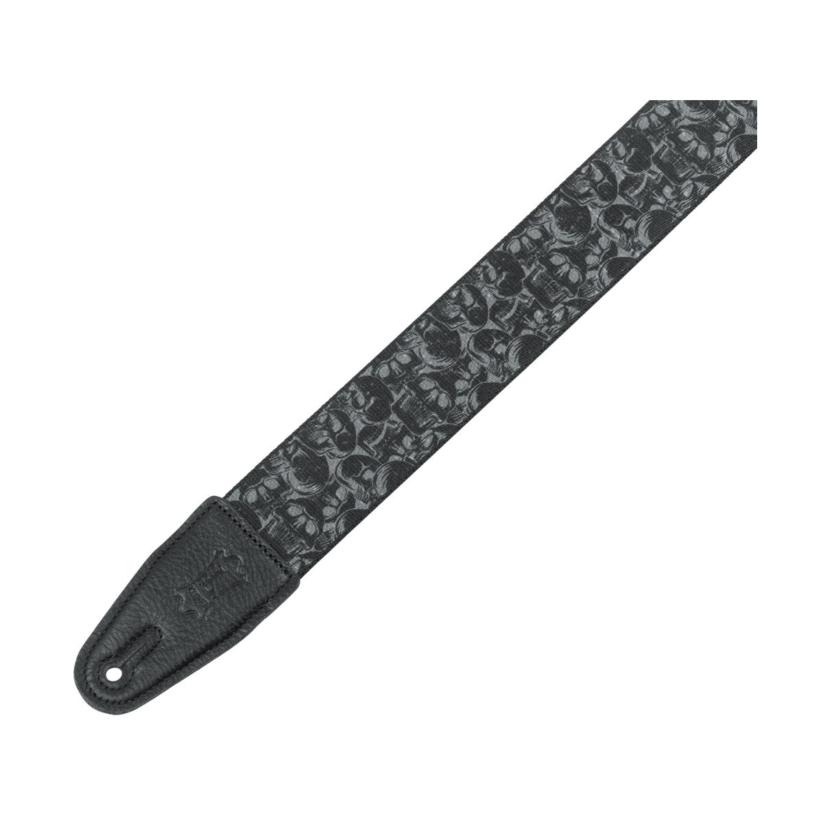 Levy's 2" Poly Guitar Strap Grey Skull