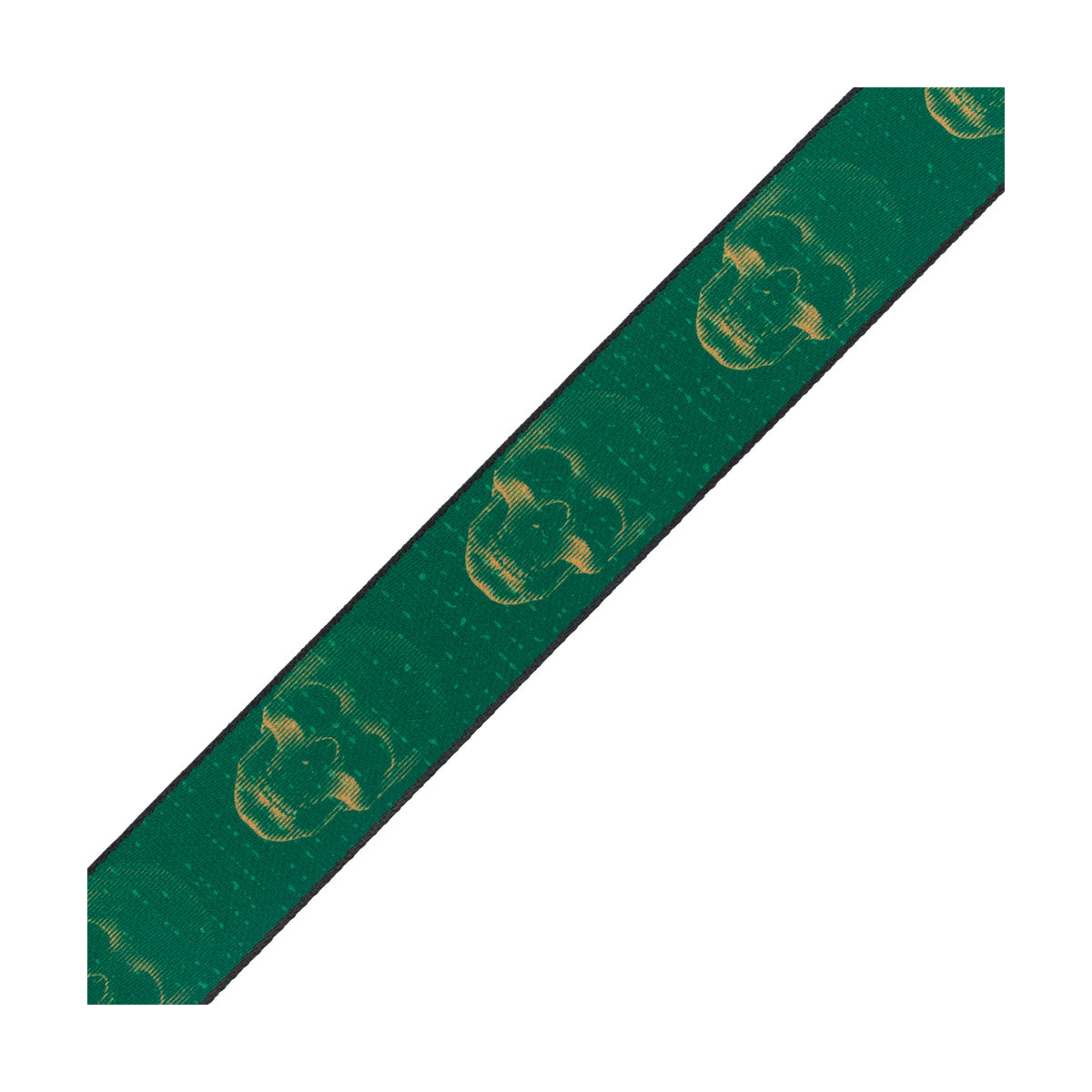 Levy's 2" Poly Guitar Strap Green Skull
