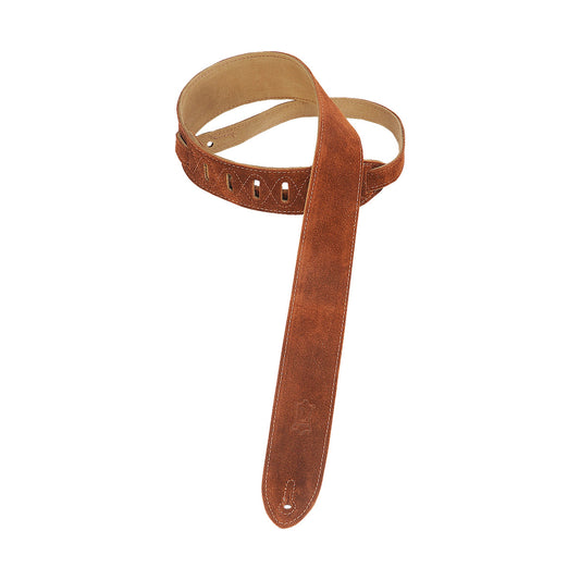 Levy's Strap - 2" Suede Guitar Strap Brown