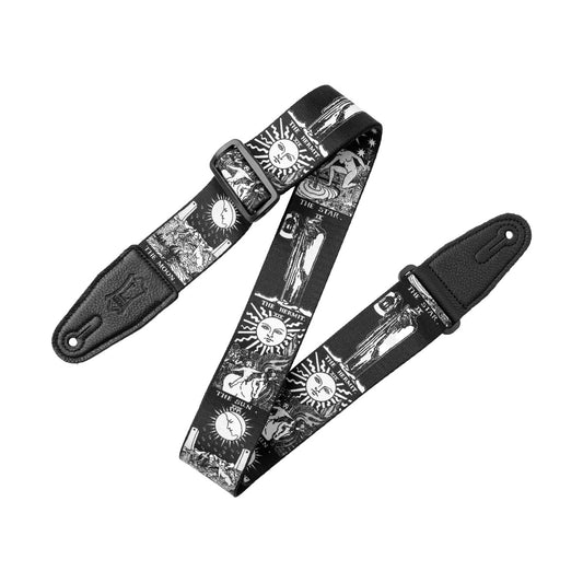 Levy's 2" Tarot Black & White Guitar Strap