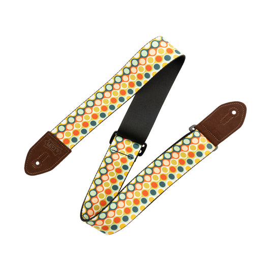 Levy's Mid Century Modern Guitar Strap Red Blue Green