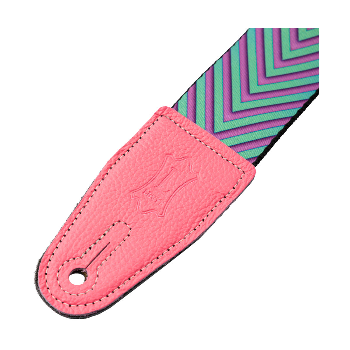Levy's Optical Illusion Guitar Strap Neon Green