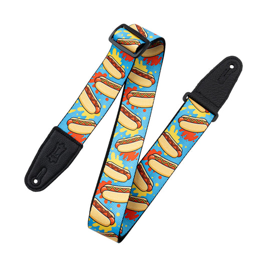 Levy's Tasty Grooves Guitar Strap Hotdogs