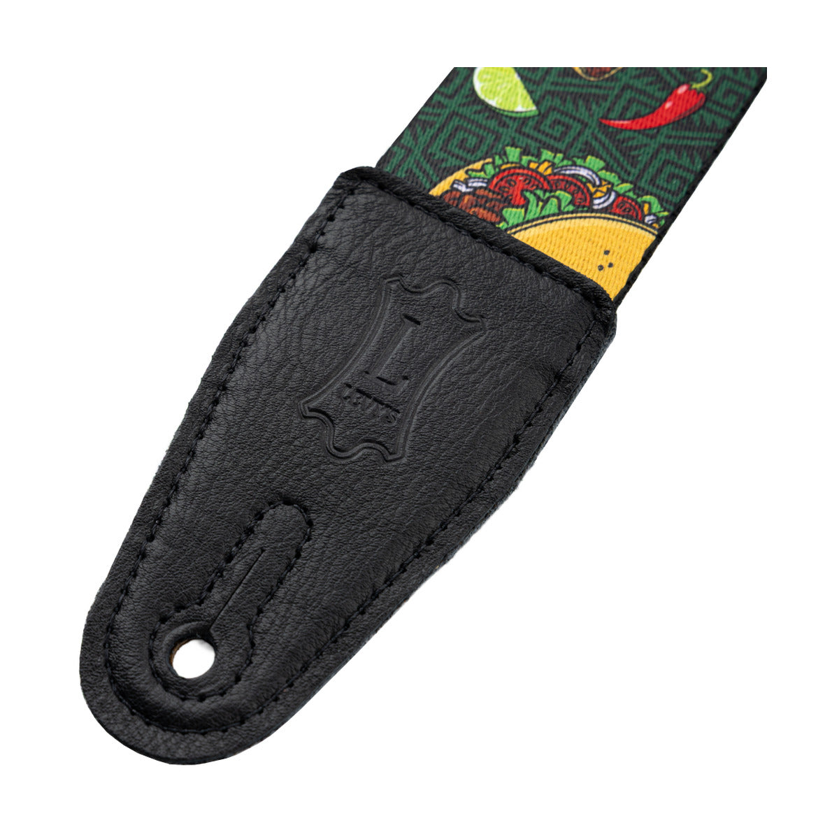 Levy's Tasty Grooves Guitar Strap Green Taco