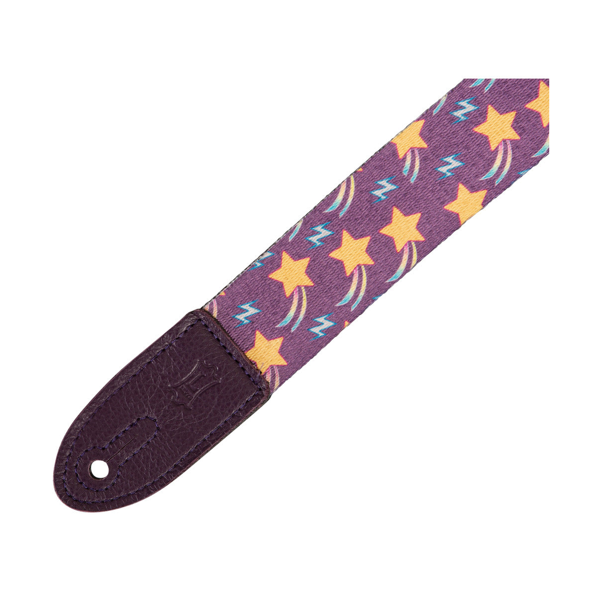Levy's 1.5" Mpjr Kids Guitar Strap in Printed Shooting Star Pattern