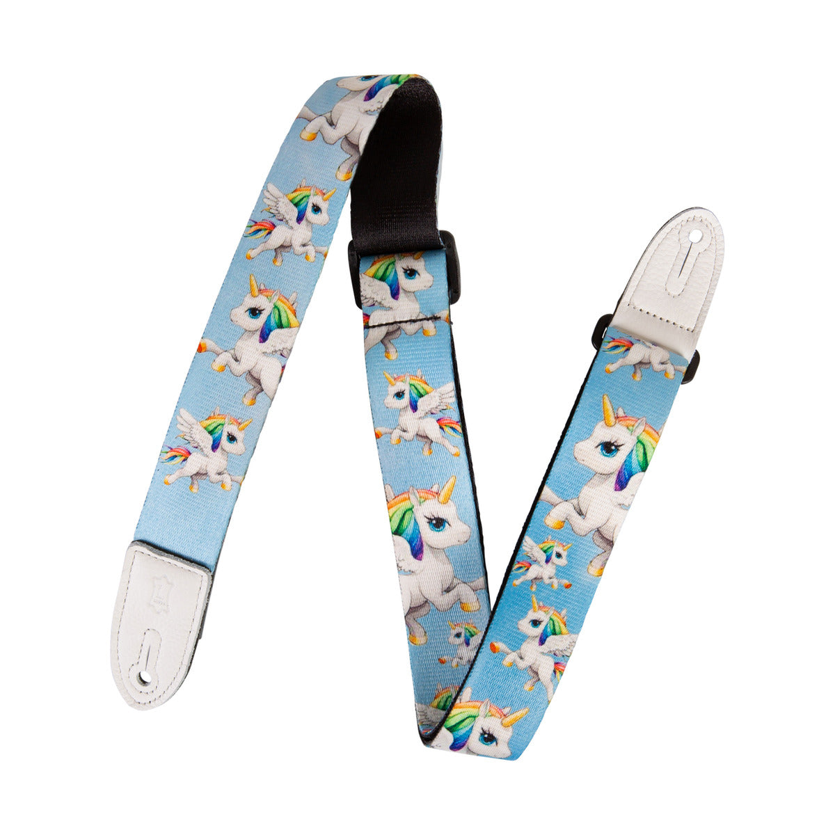 Levy's 1.5" Mpjr Kids Guitar Strap in Printed Unicorn Pattern