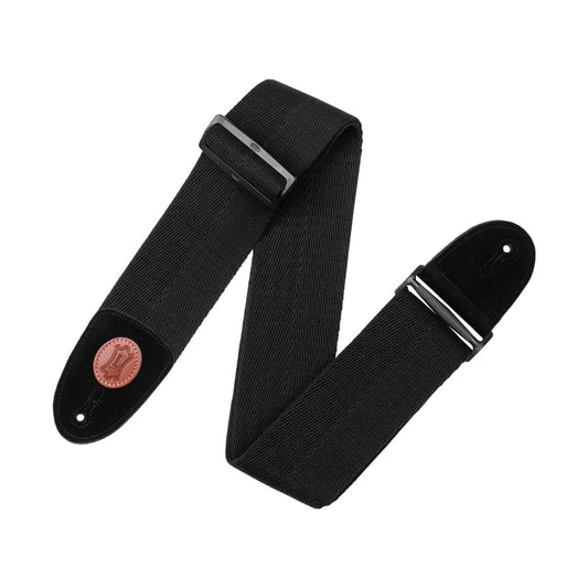 Levy's 3" Heavy Weight Cotton Guitar Strap Black