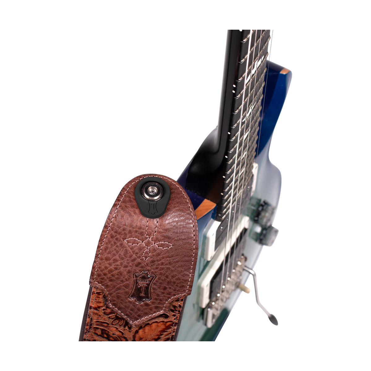 Levy's Ring Block Series Guitar Strap Lock in Black