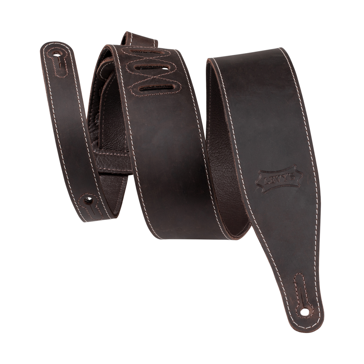 Levy's Map Strap Dark Brown