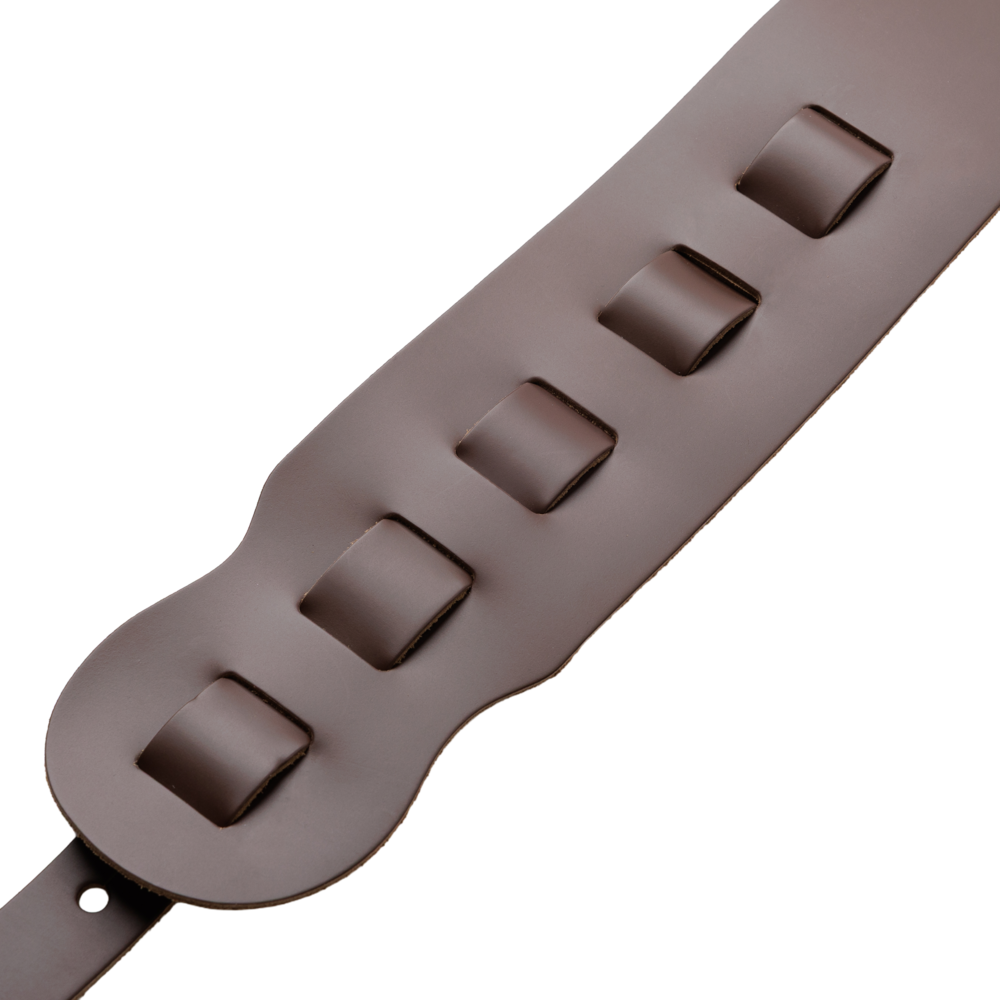 Levy's 3.5" M4 Leather Guitar Strap in Brown