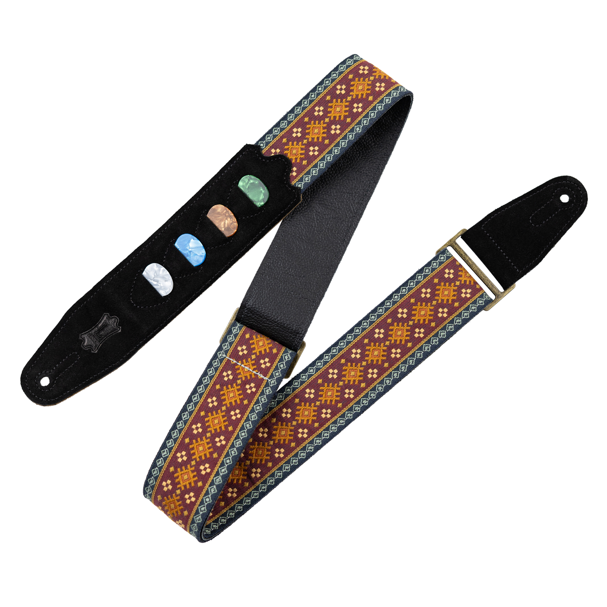 Levy's 2" Vintage Hootenanny Jackguard Guitar Strap