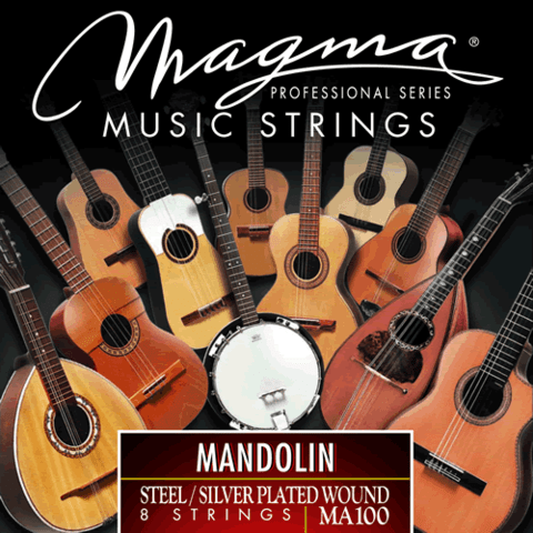 Magma MANDOLIN Steel Silver Plated Wound – 8 string