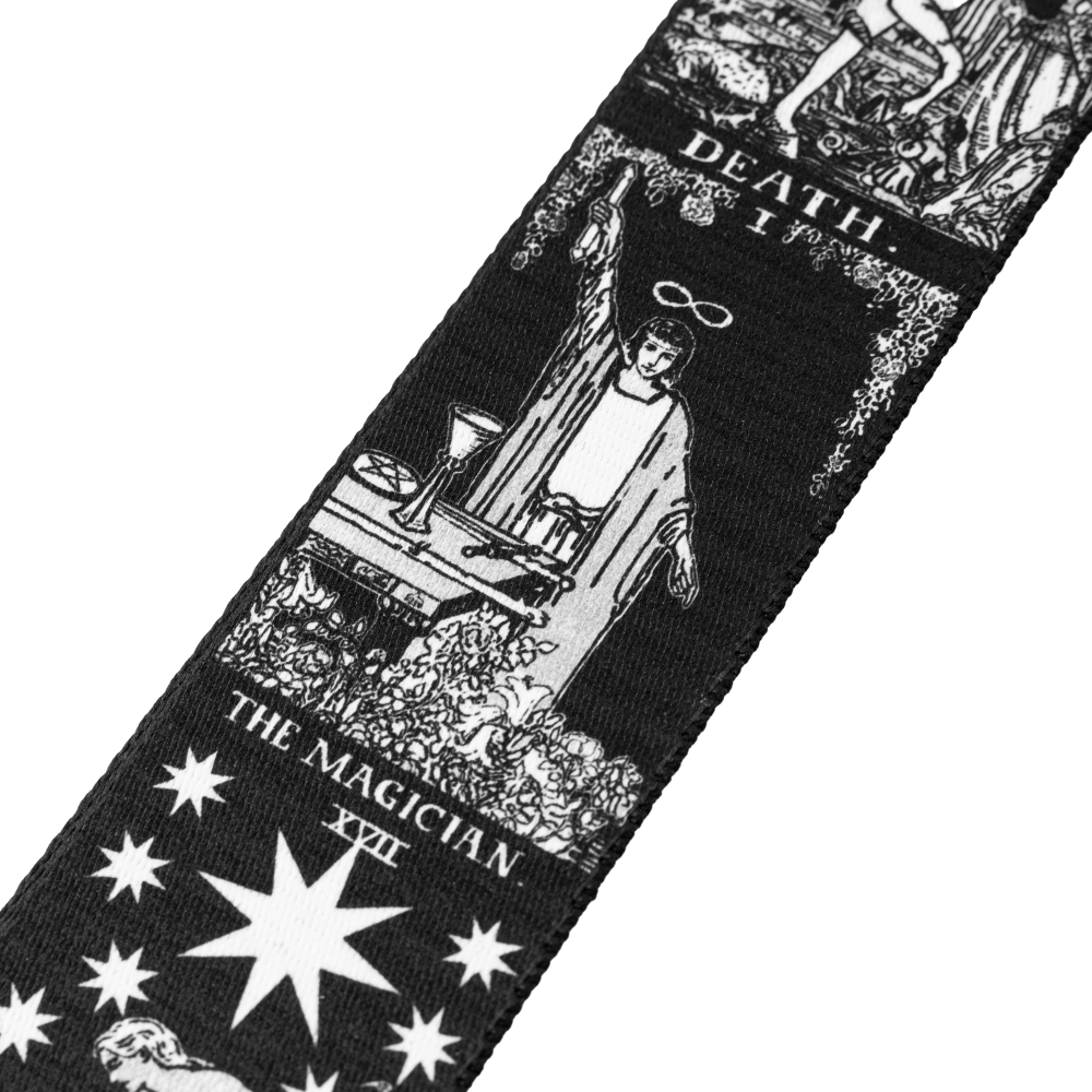 Levy's 2" Tarot Black & White Guitar Strap