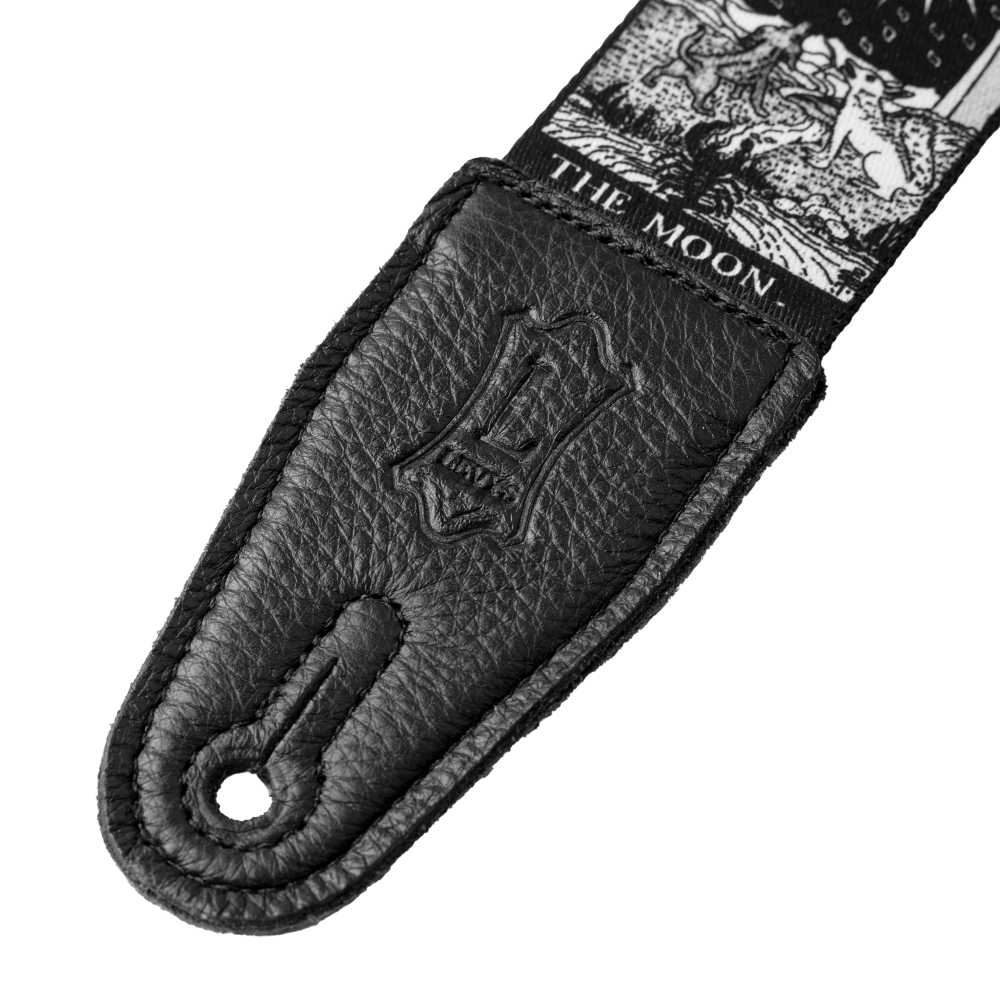 Levy's 2" Tarot Black & White Guitar Strap