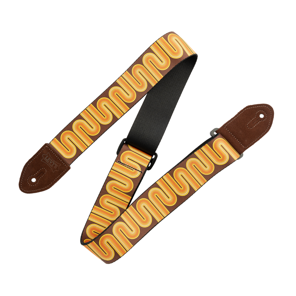 Levy's Mid Century Modern Guitar Strap Brown