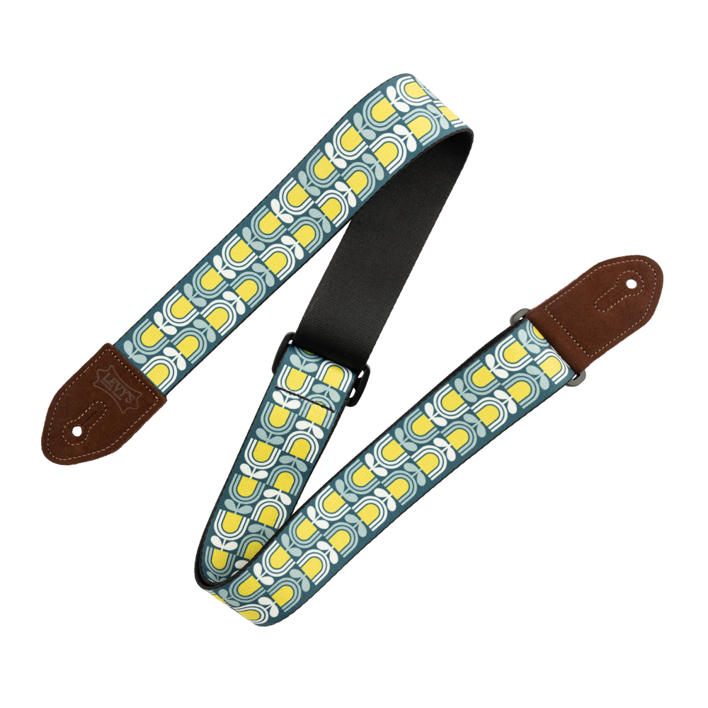 Levy's Mid Century Modern Guitar Strap Brown