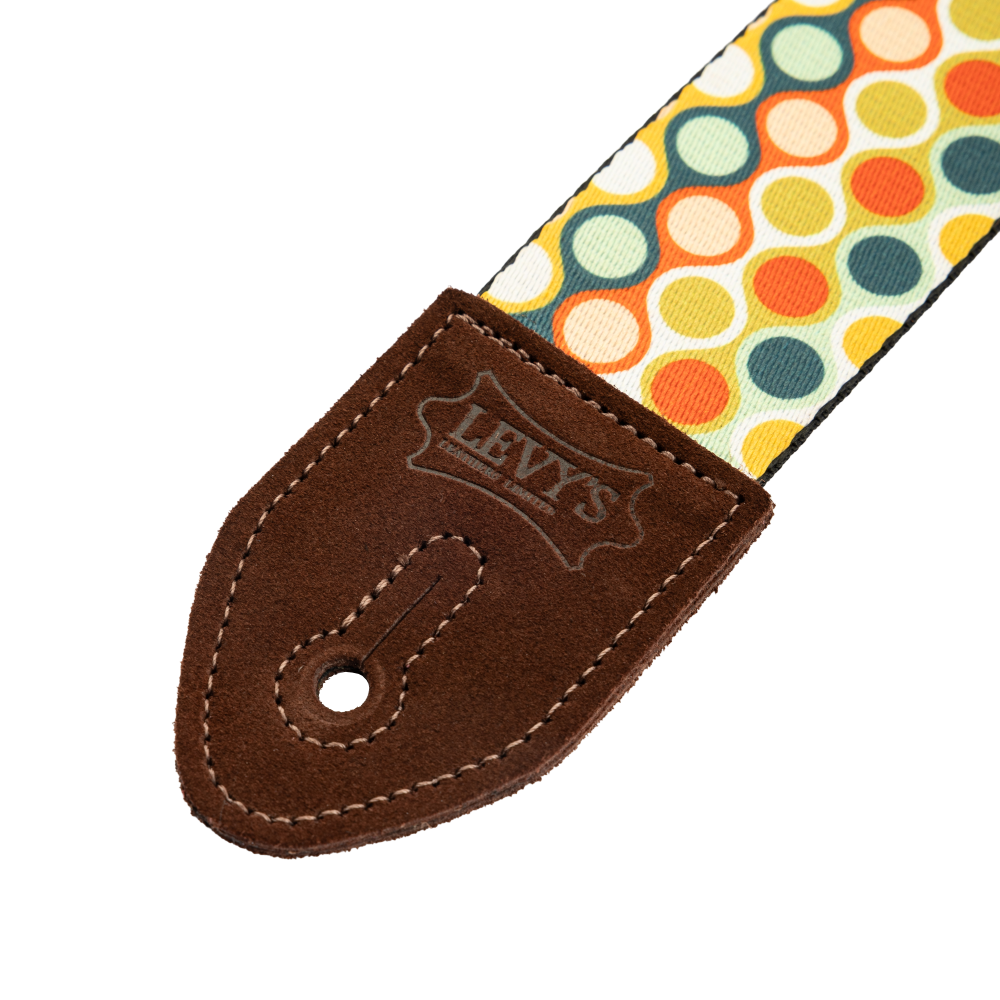 Levy's Mid Century Modern Guitar Strap Red Blue Green