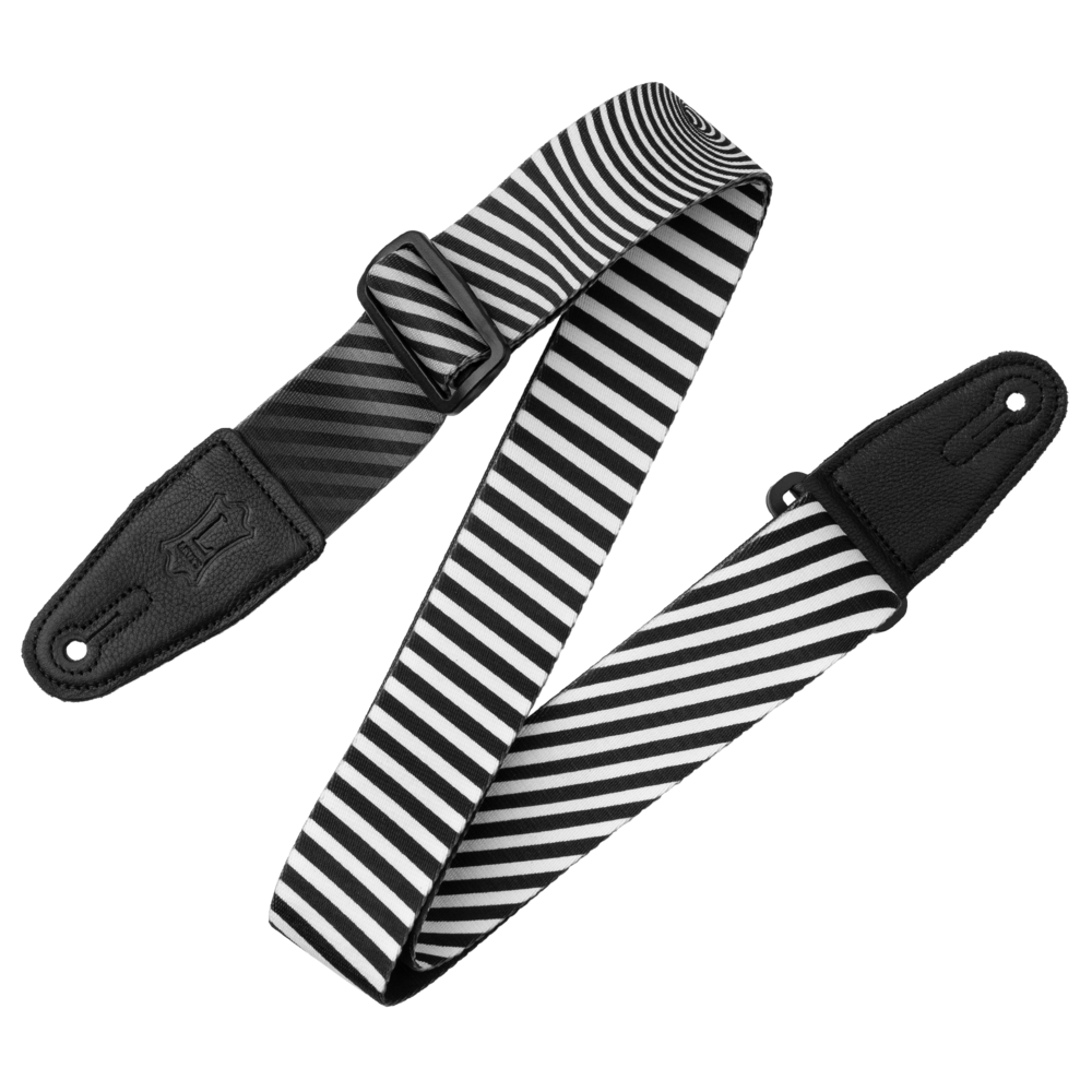 Levy's Optical Illusion Guitar Strap Black White