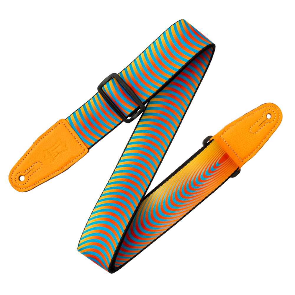 Levy's Optical Illusion Guitar Strap Orange