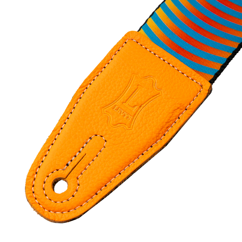 Levy's Optical Illusion Guitar Strap Orange