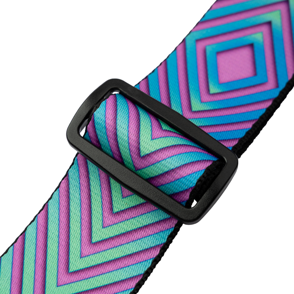 Levy's Optical Illusion Guitar Strap Neon Green