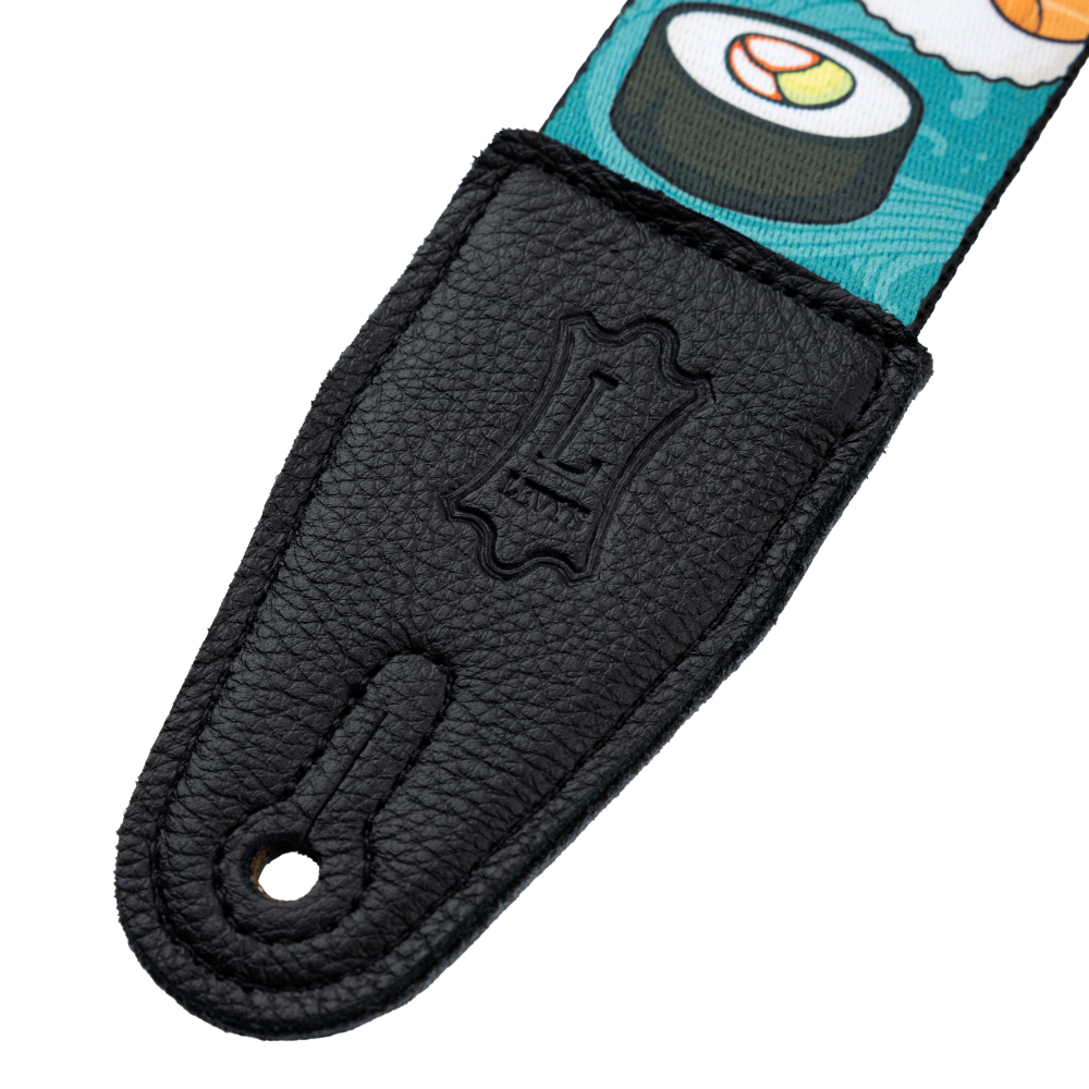 Levy's Tasty Grooves Poly Guitar Strap Sushi Roll