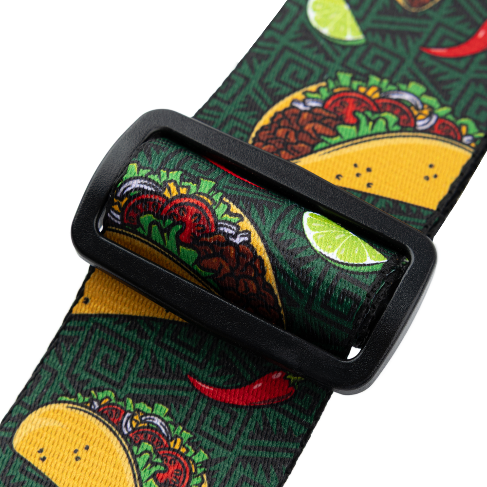 Levy's Tasty Grooves Guitar Strap Green Taco
