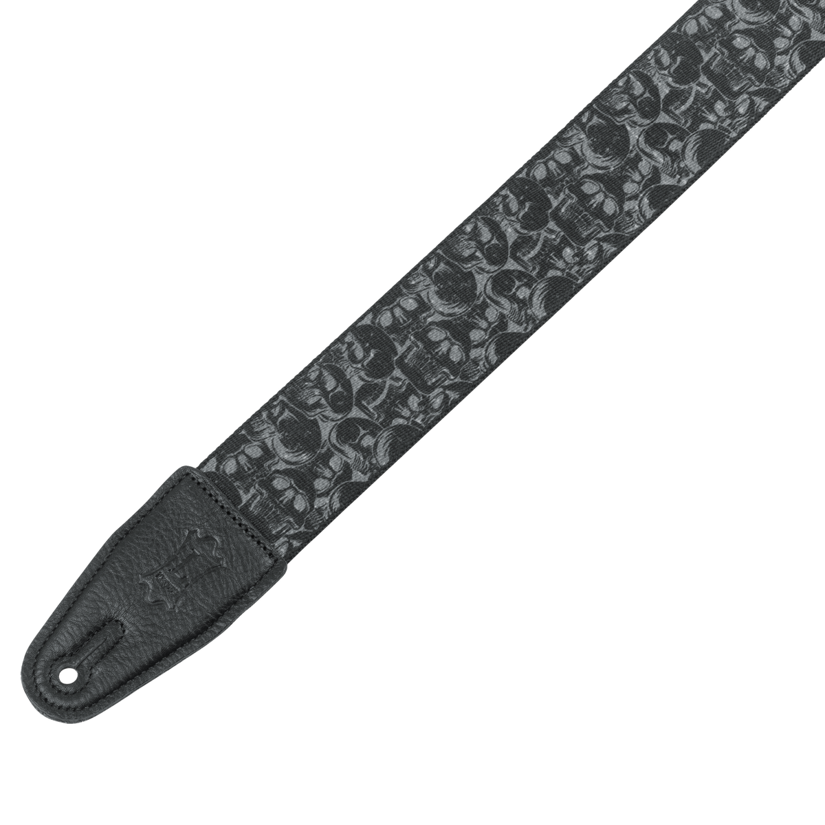 Levy's 2" Poly Guitar Strap Grey Skull