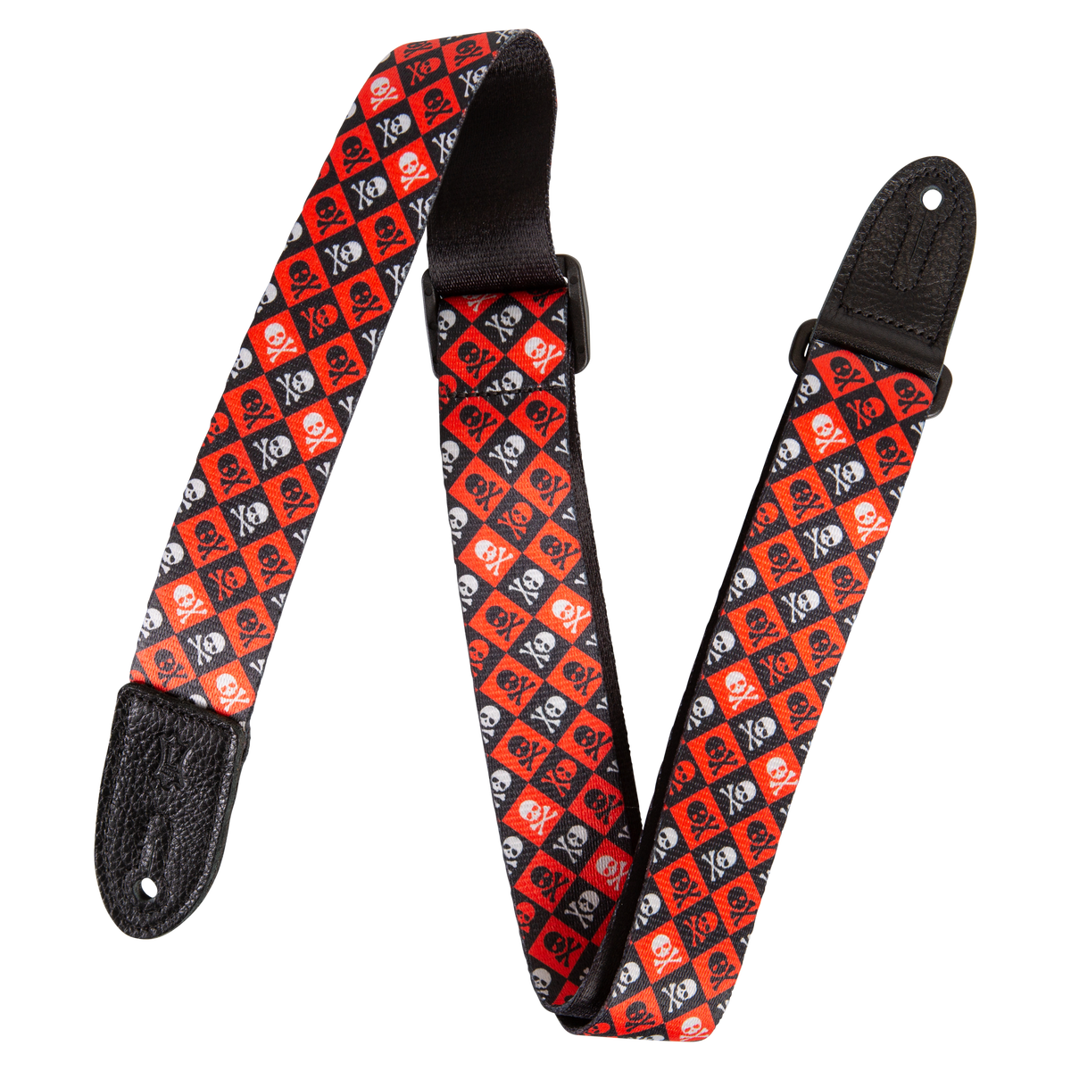 Levy's MPJR-002 Skull and Crossbones Kids Guitar Strap