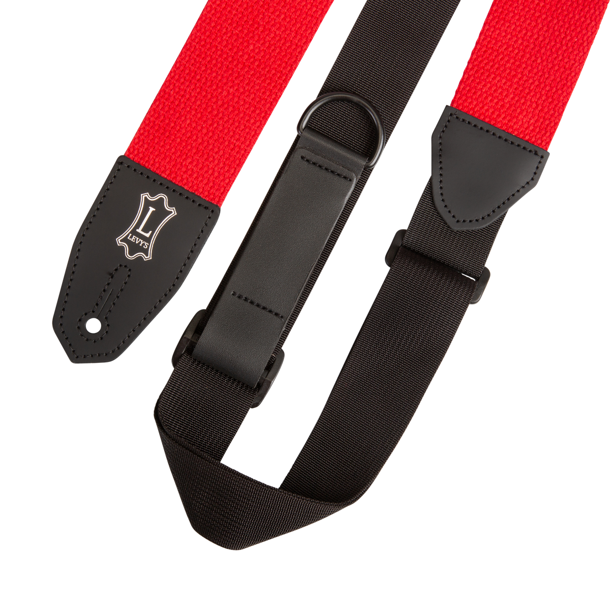 Levy's 2" Mrhc Cotton Right Height Series Guitar Strap in Red